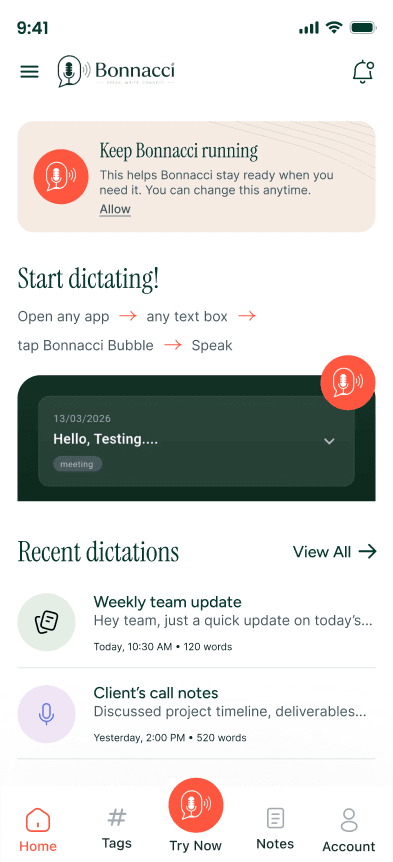 App interface